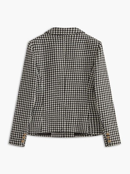 Retro Yaka Düğmeli Blazer