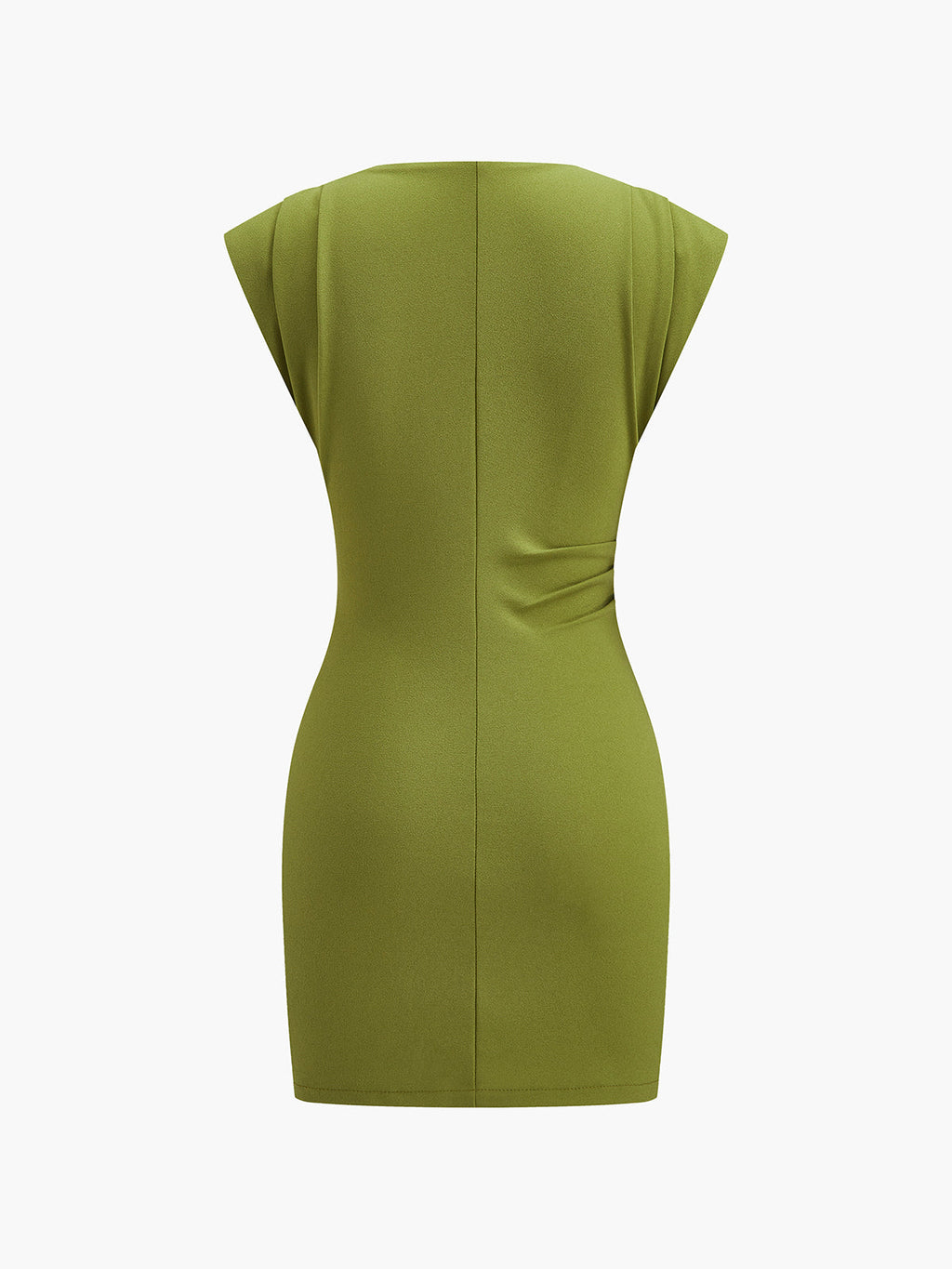 Drapeli Detaylı Kolsuz Elbise