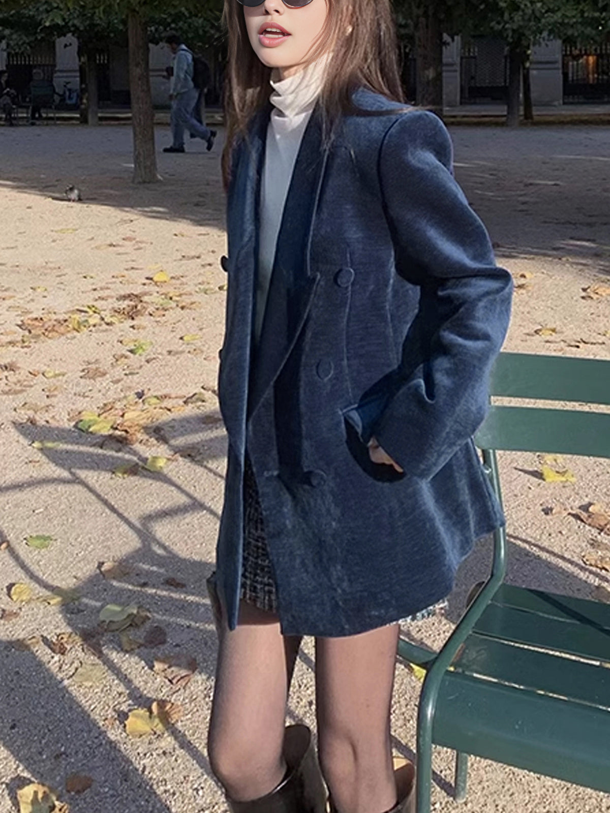 Şık Shift Düğmeli Blazer