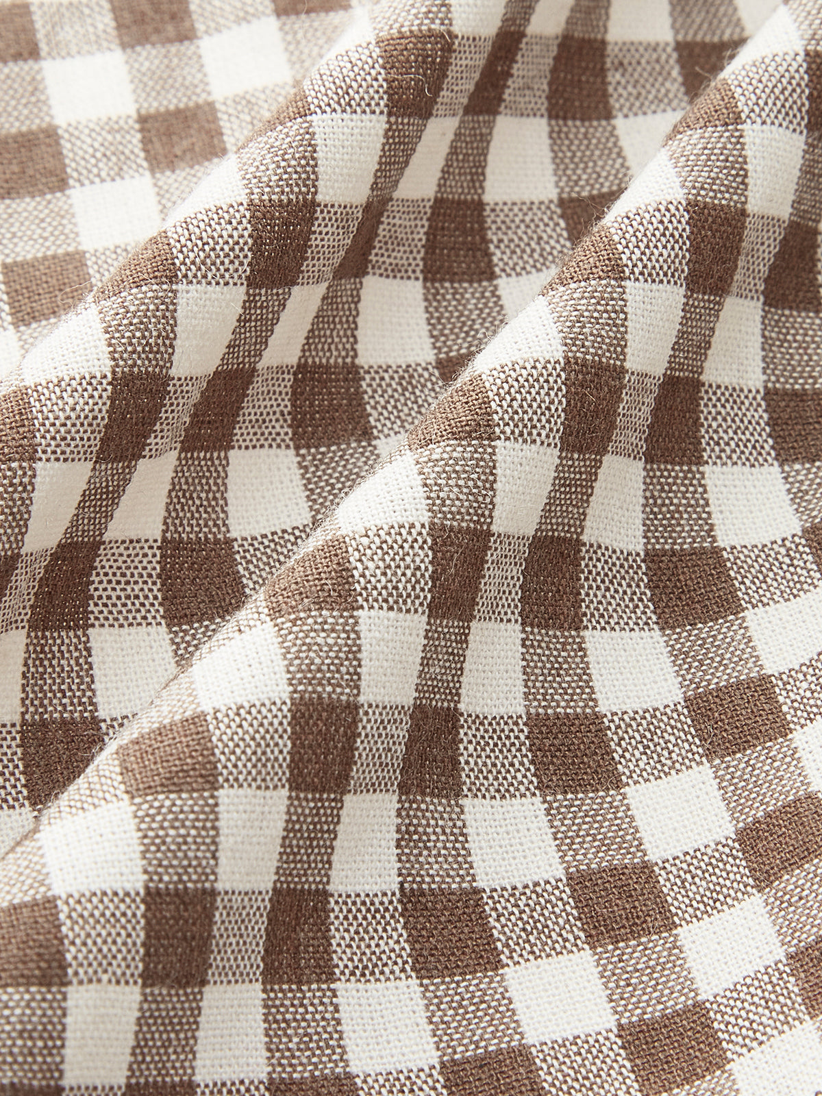 Gingham Önden Bağlamalı Peplum Üst