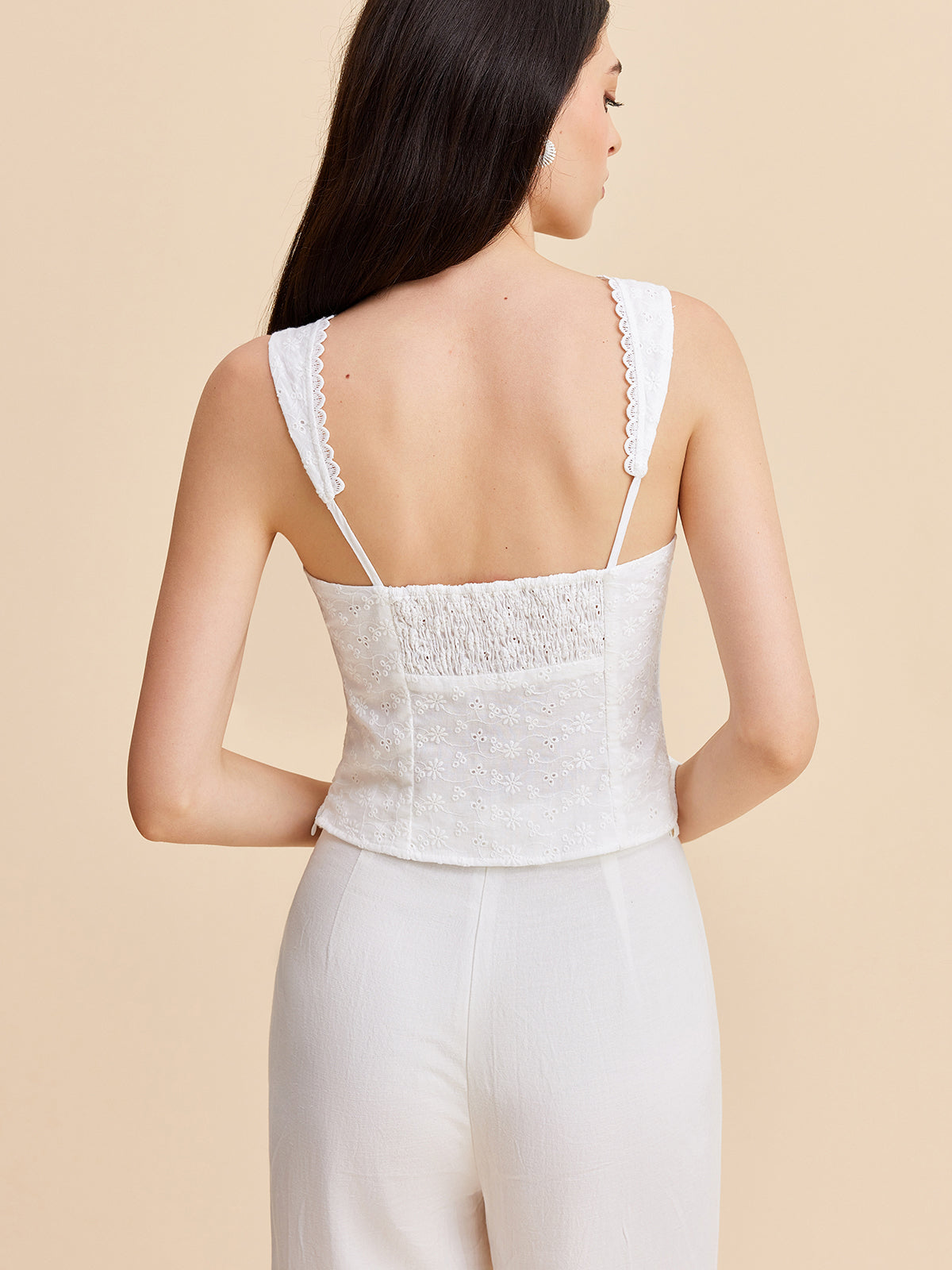 Pliseli Pamuklu Fermuarlı Atlet