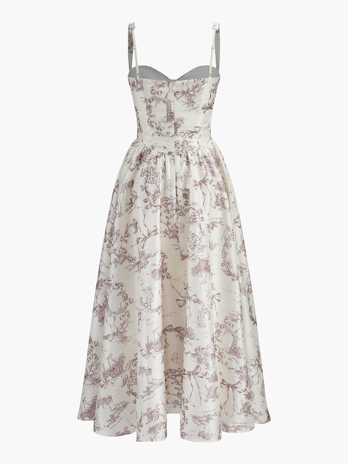 Toile Baskılı Korse Elbise