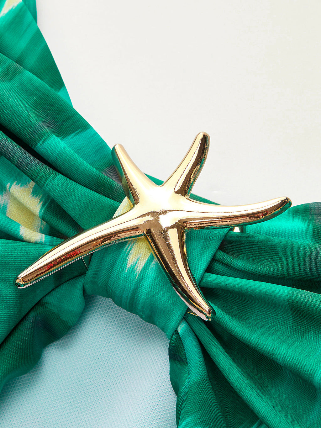 Deniz Yıldızı Detaylı Sarma Tek Parça Mayo