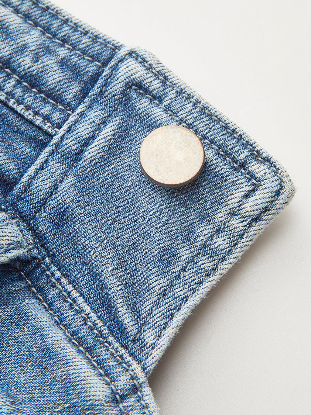 Asimetrik Pileli Kot Askısız Üst