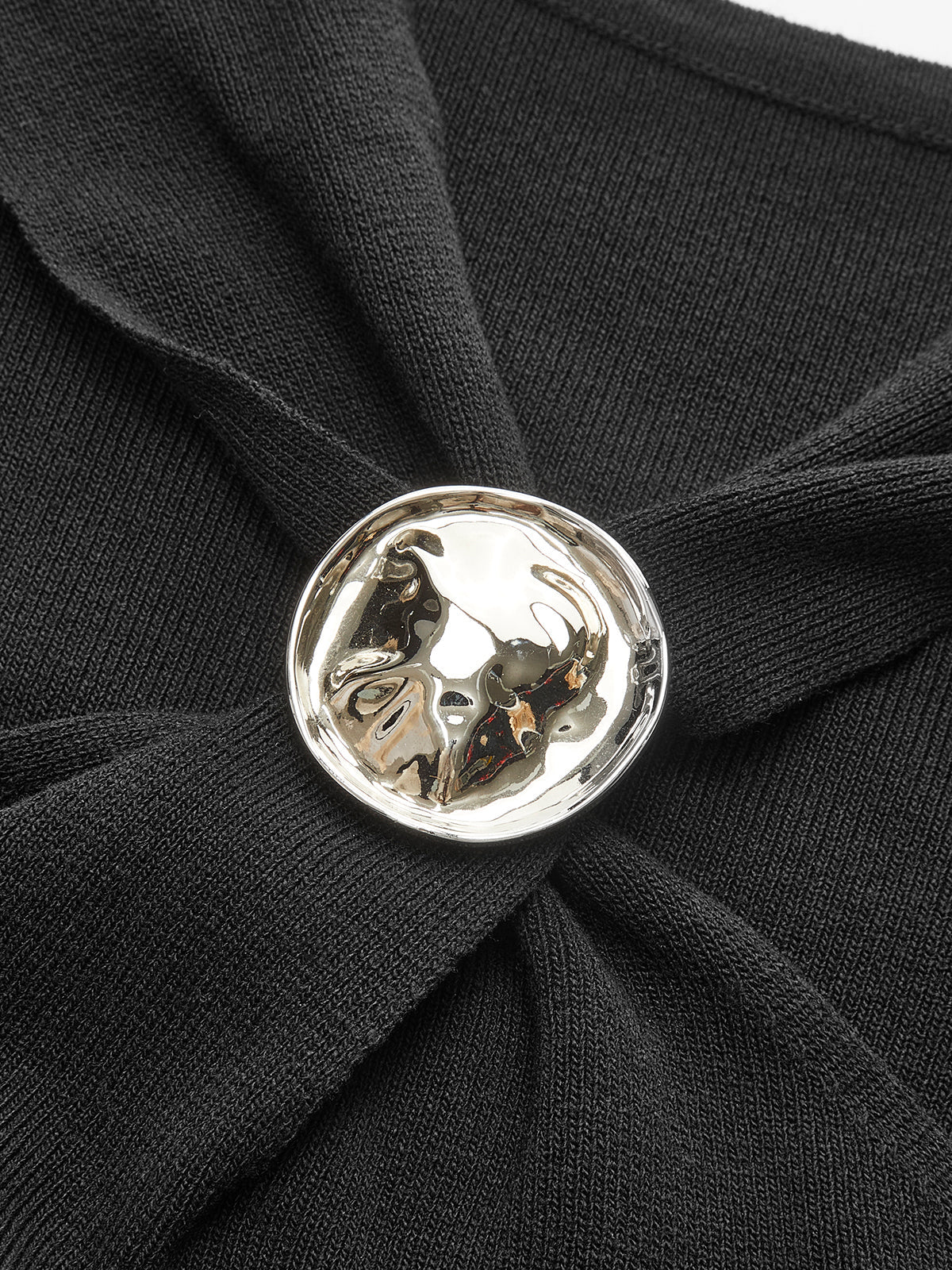 Dekor Düğme Düğüm Detaylı Üst