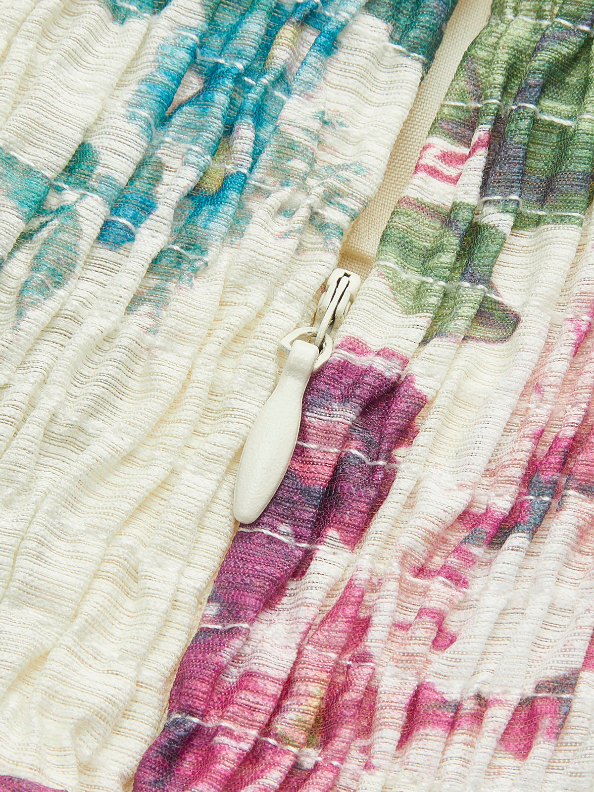 Çiçek Desenli Kravat Askılı Kemerli Elbise