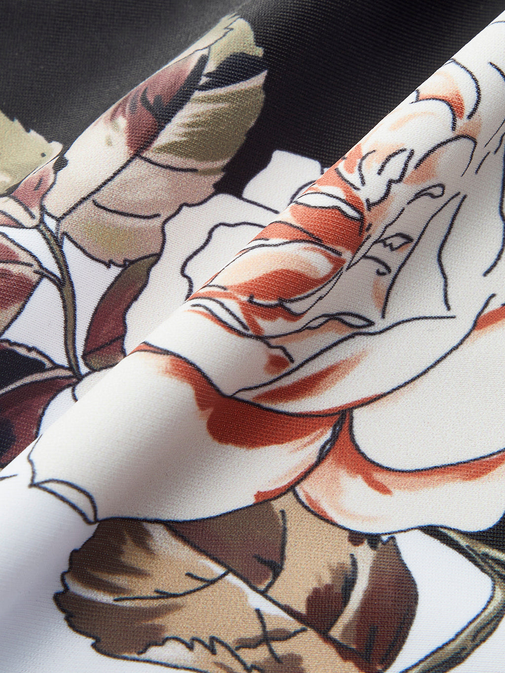 Çiçekli Bağcıklı Omuzlu Tek Parça Mayo Üstü Örtülü