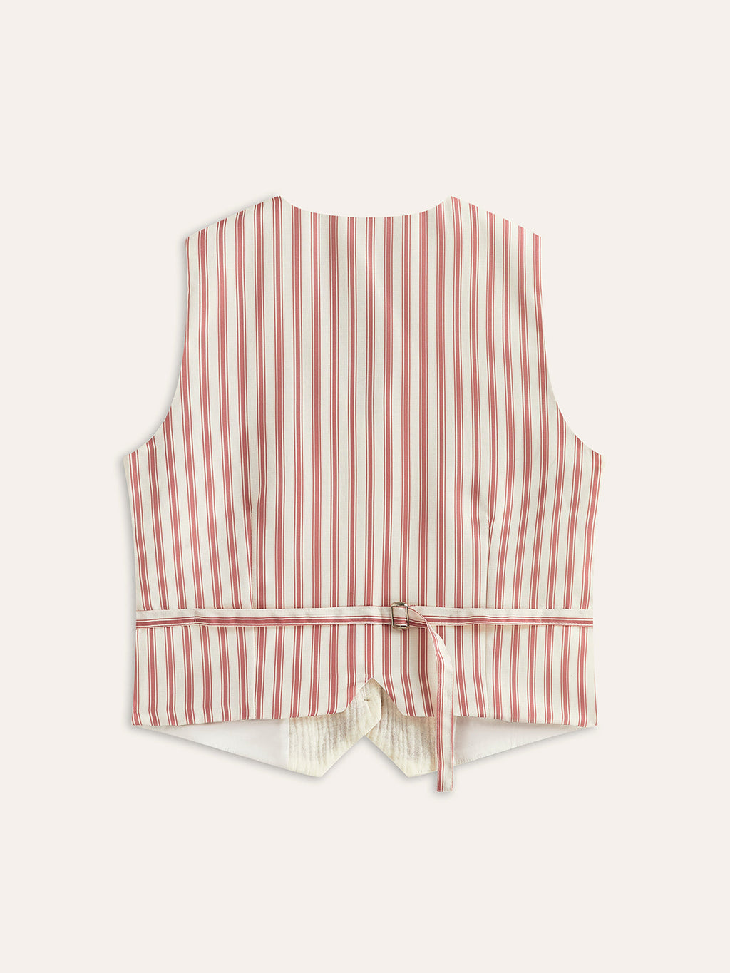 Boho Desenli Yelek Kemerli Sırt