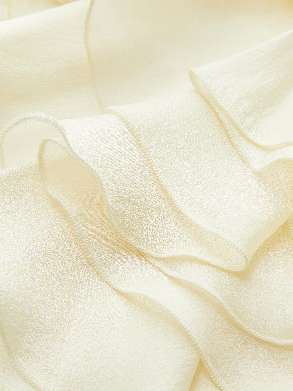 Ruffle Detay Anahtar Deliği Sırt Üstü