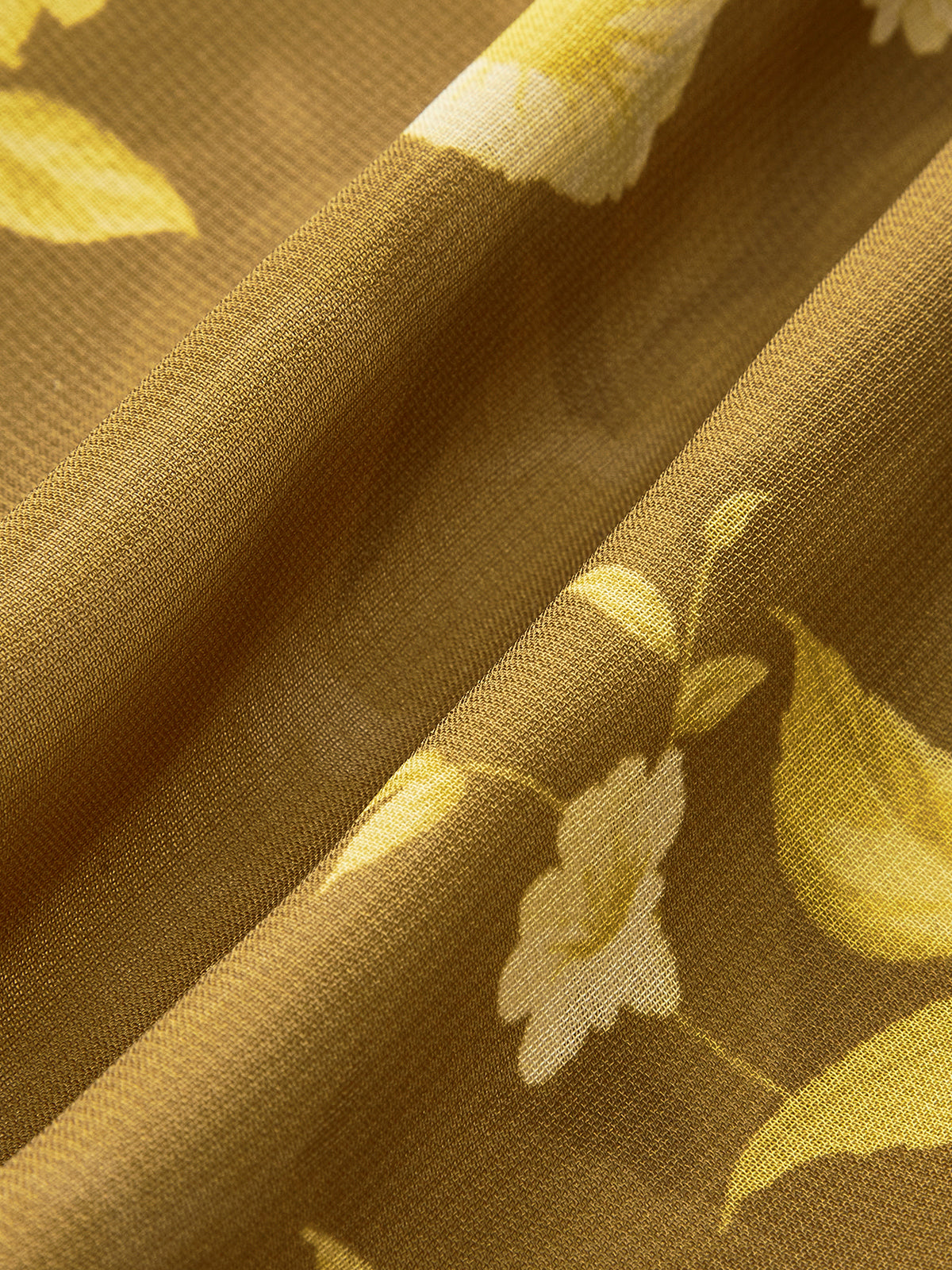 Çiçekli Fırfırlı Arkadan Bağlamalı Cami Elbisesi