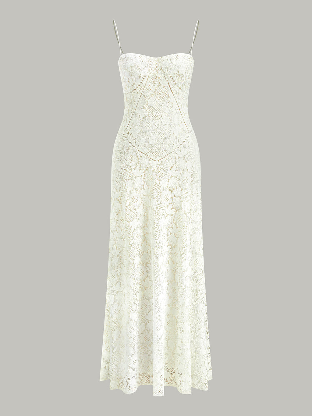 Dantelli Spagetti Askılı Elbise