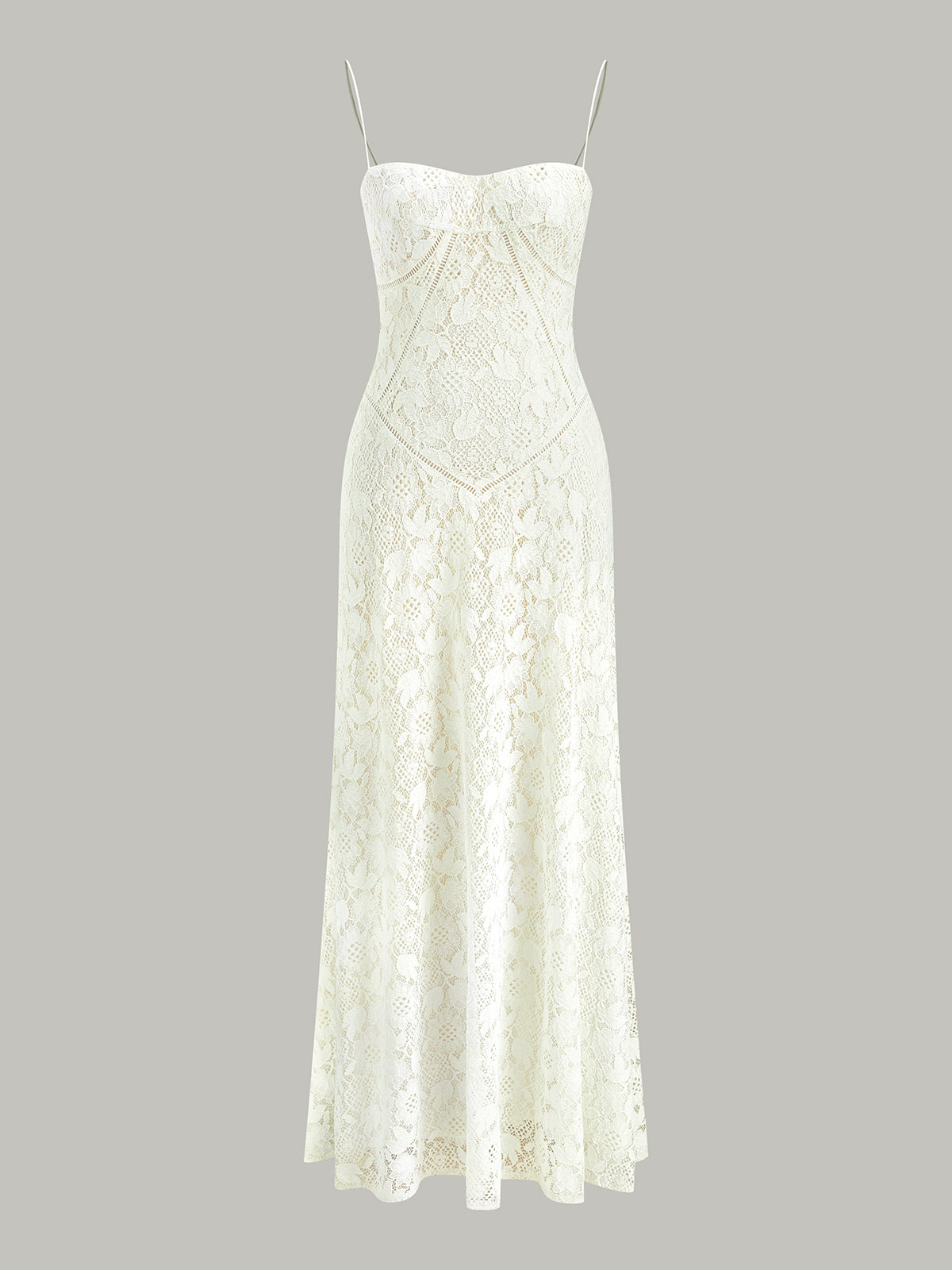 Dantelli Spagetti Askılı Elbise