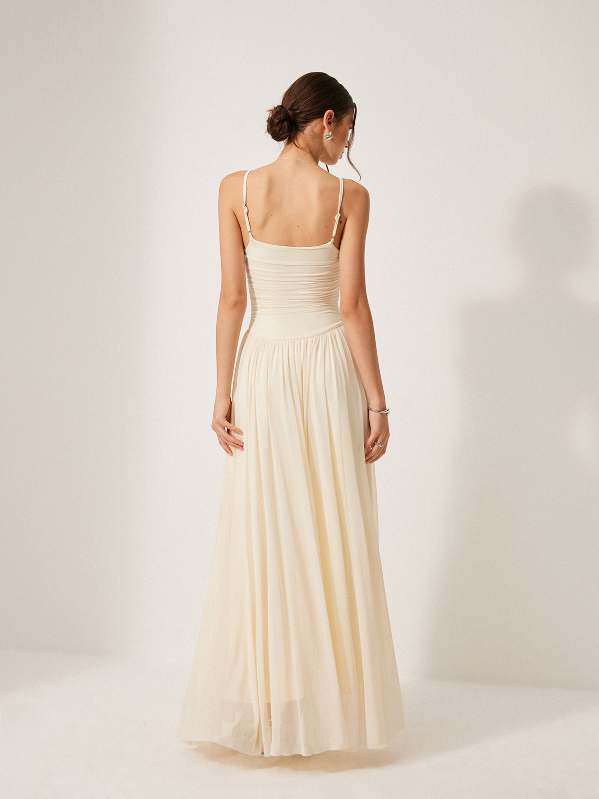 Düğme Detaylı File Panel Elbise