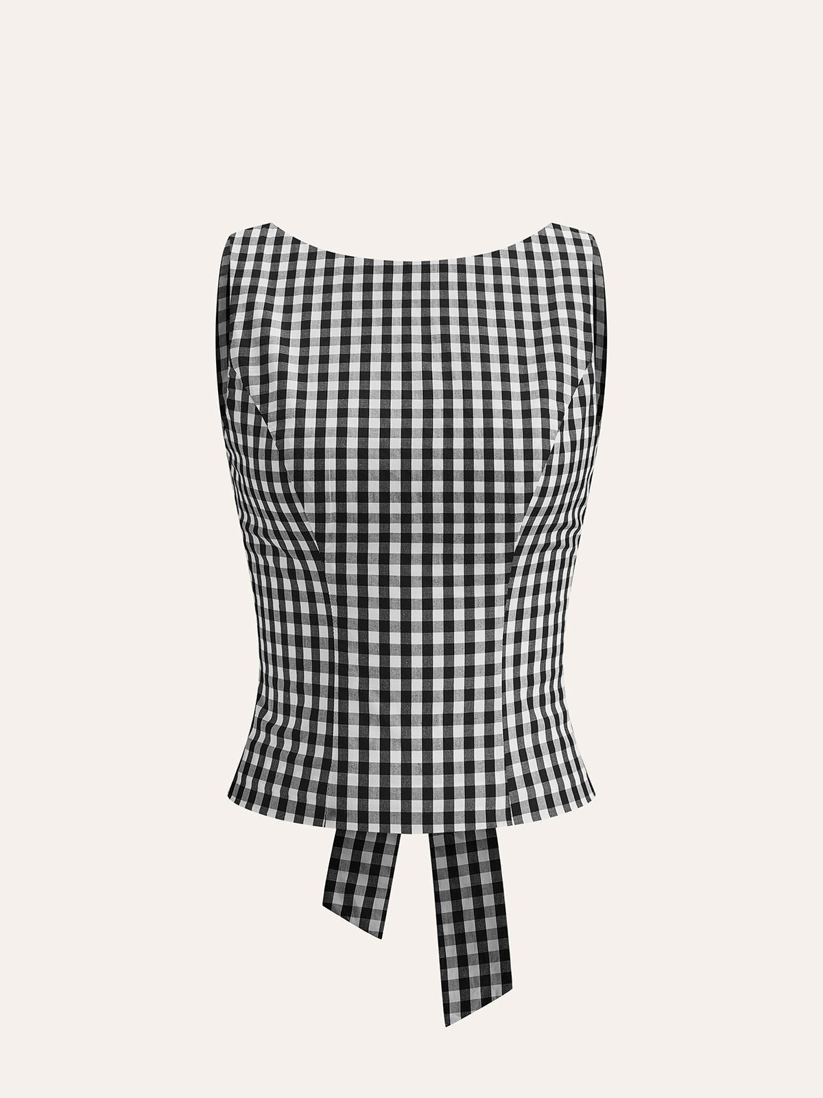 Dama Tahtası Fiyonklu Sırtlı Kırpılmış Üst