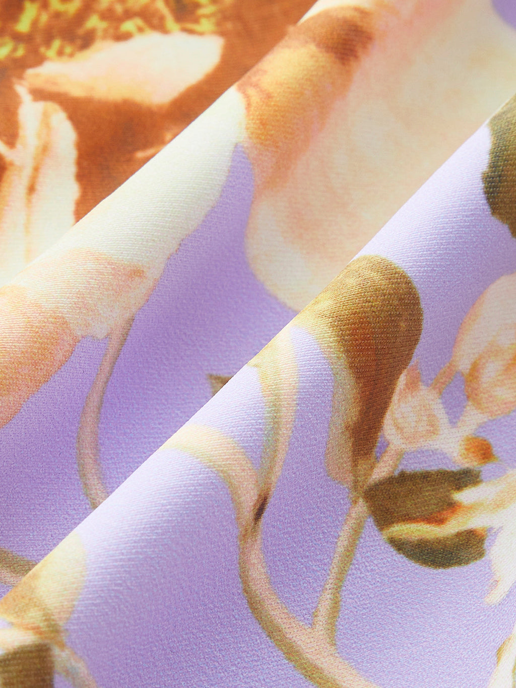 Baskılı Kesikli Fiyonklu Spagetti Askılı Tek Parça Mayo