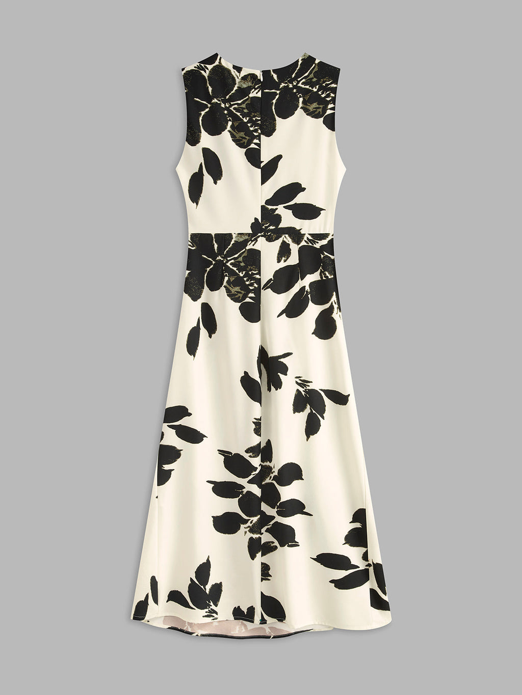 Çiçek Desenli Kolsuz Pileli Elbise