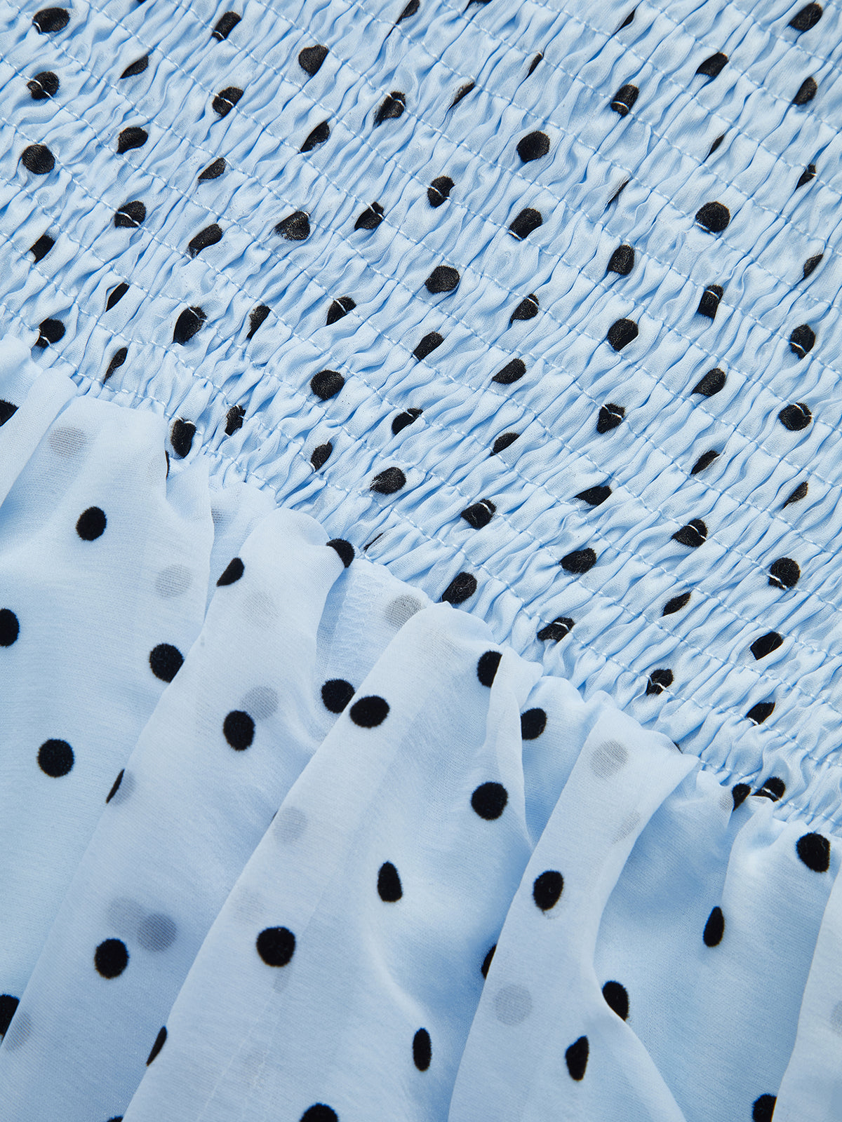 Çıkarılabilir Kemerli Polka Dot Elbise