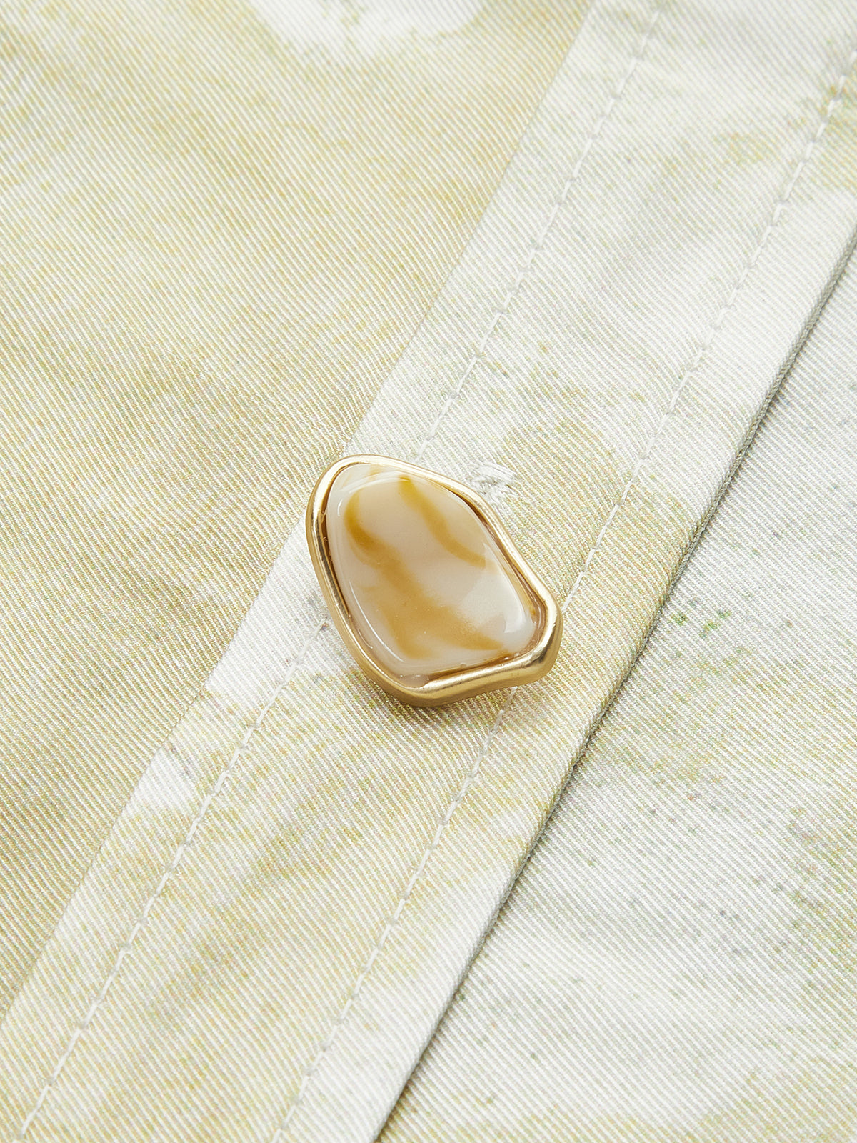 Romance Çiçek Desenli Yaka Gömlek