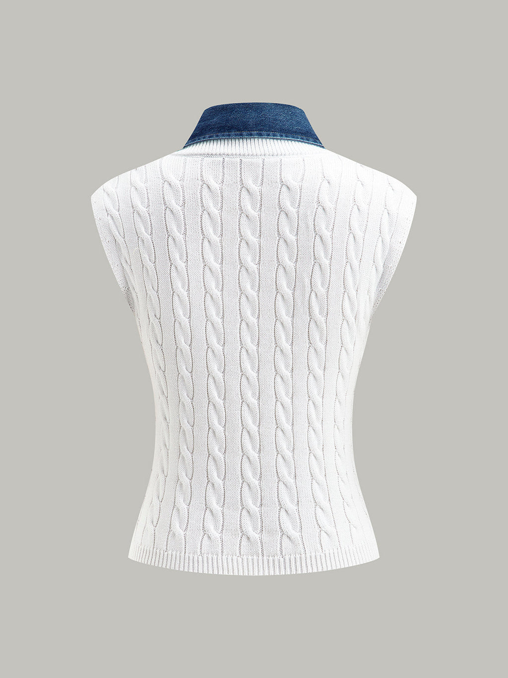 Pamuklu Kot Yaka Örgü Üst