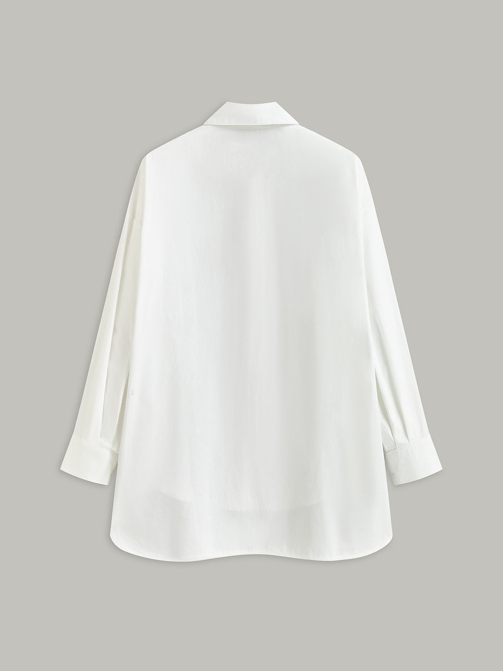 Altın Düğmeli Uzun Kollu Gömlek