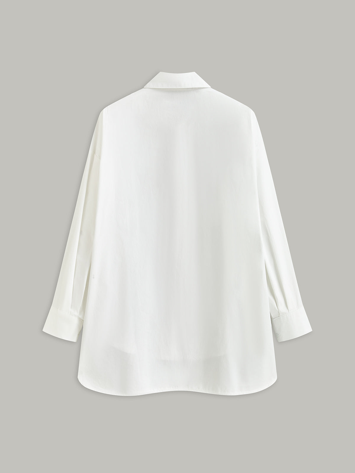 Altın Düğmeli Uzun Kollu Gömlek