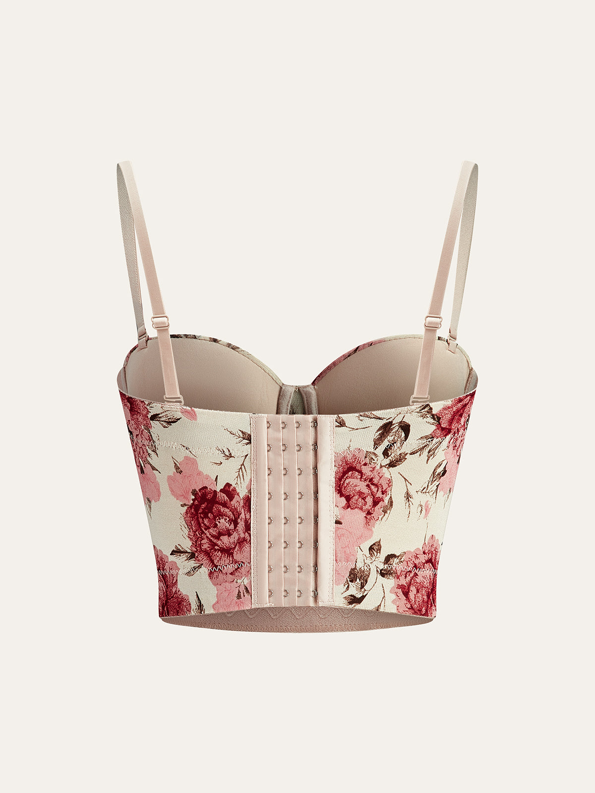Çiçek Desenli Korse Üst