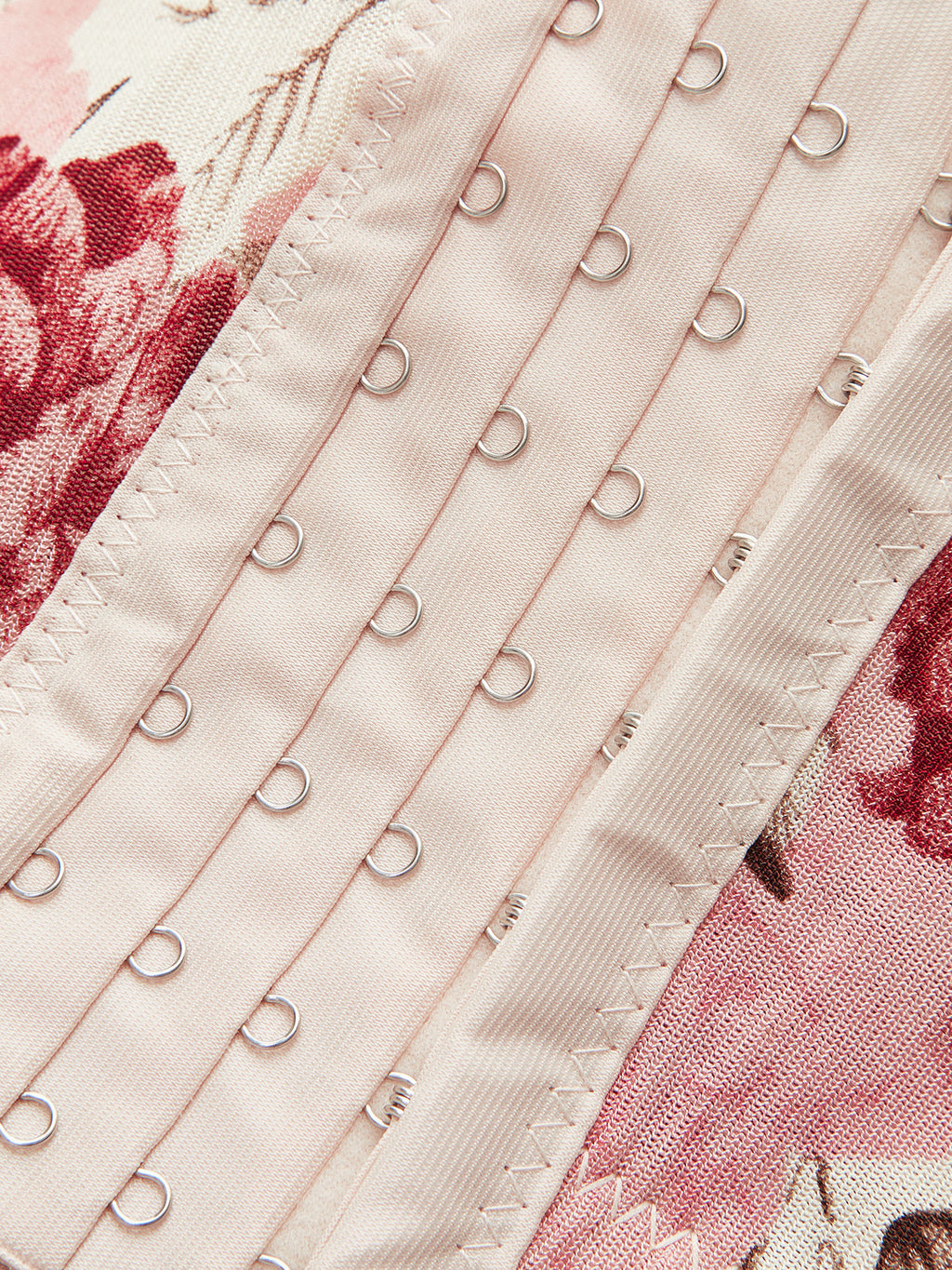 Çiçek Desenli Korse Üst