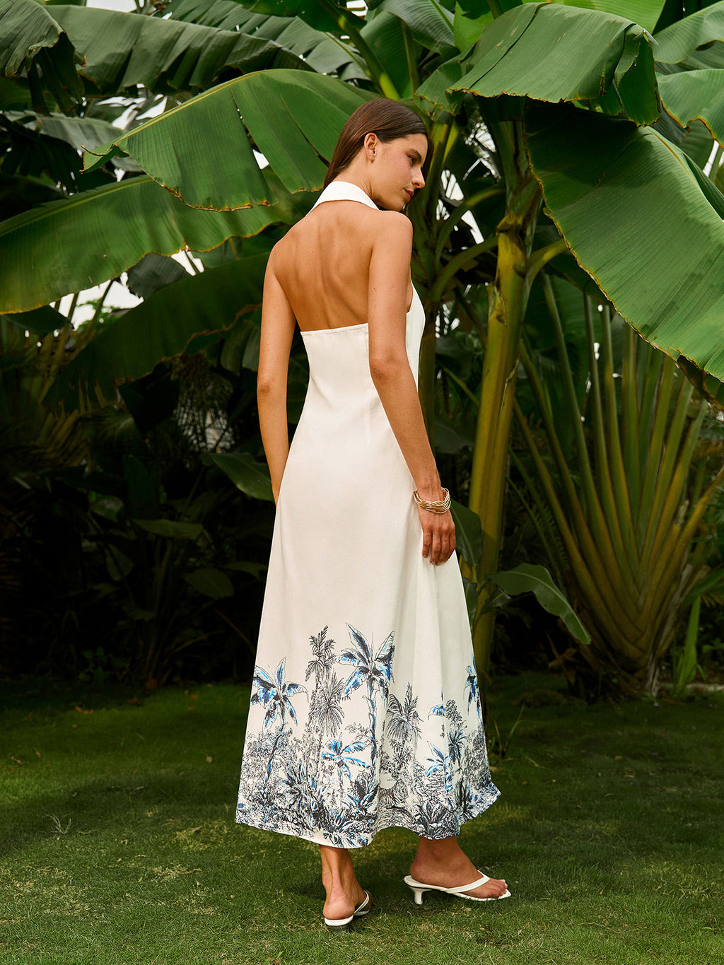 Boho Önü Bağcıklı Sırtı Açık Elbise