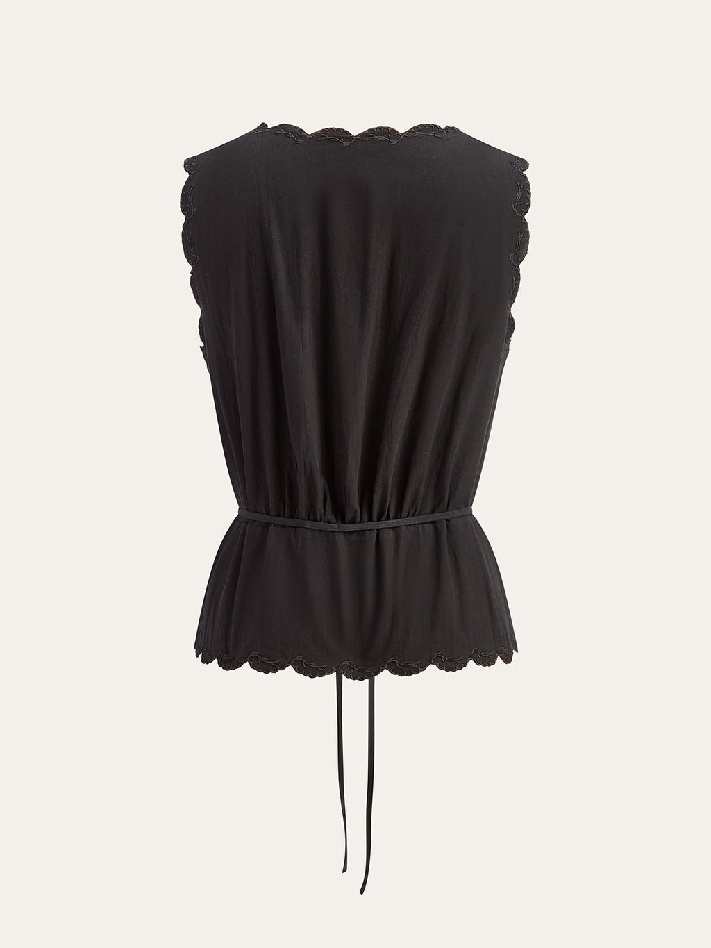 Dantel Kenarlı Taraklı Düğmeli Üst