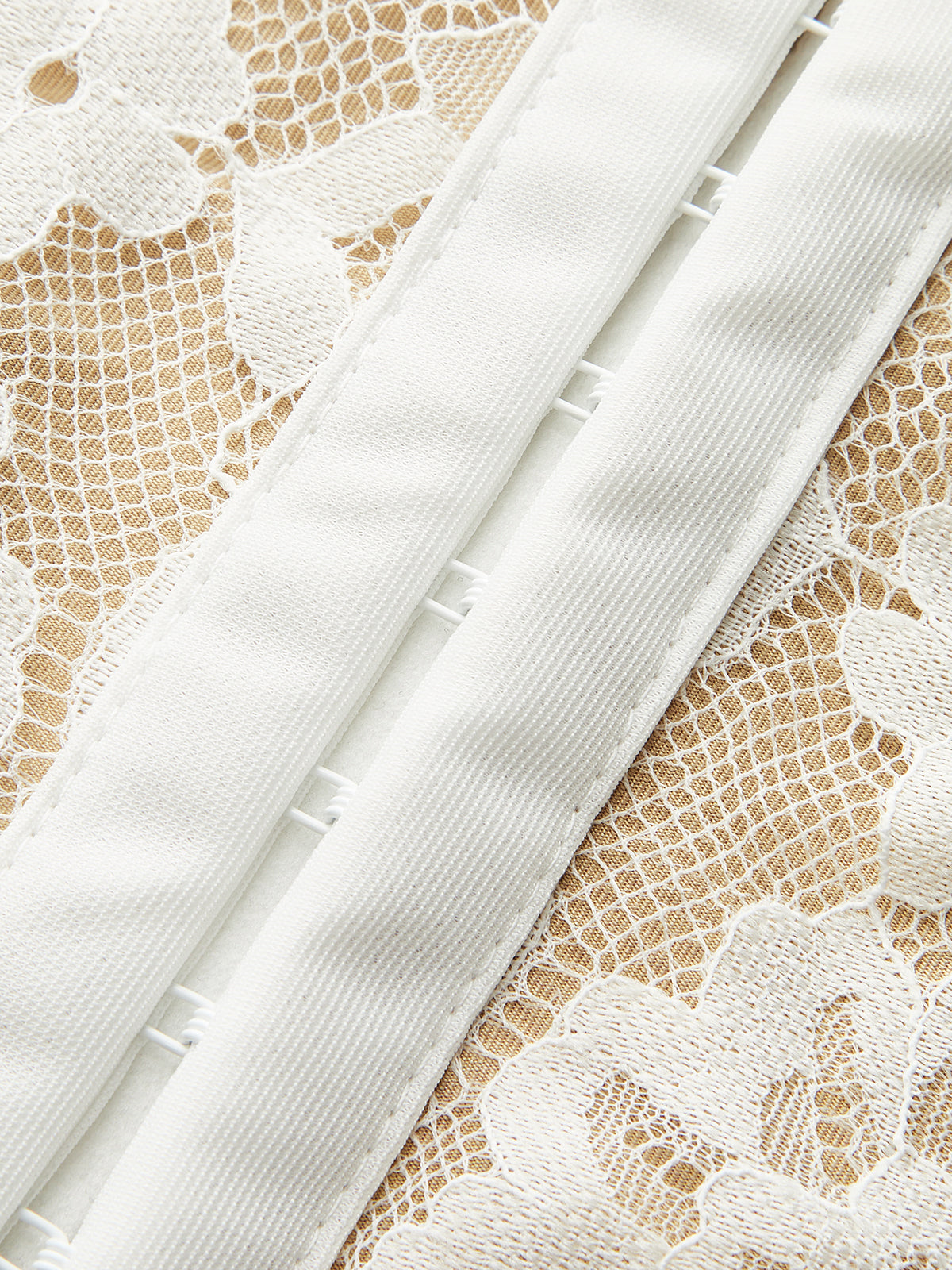 Straplez Çiçekli Dantel Korse Üst