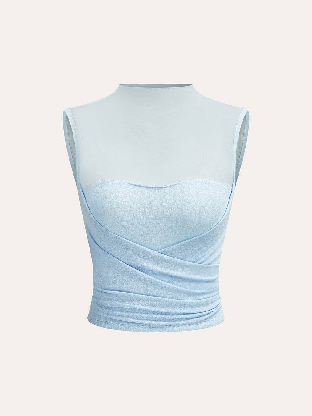 Yarı Şeffaf Örgü Panel Sarma Üst