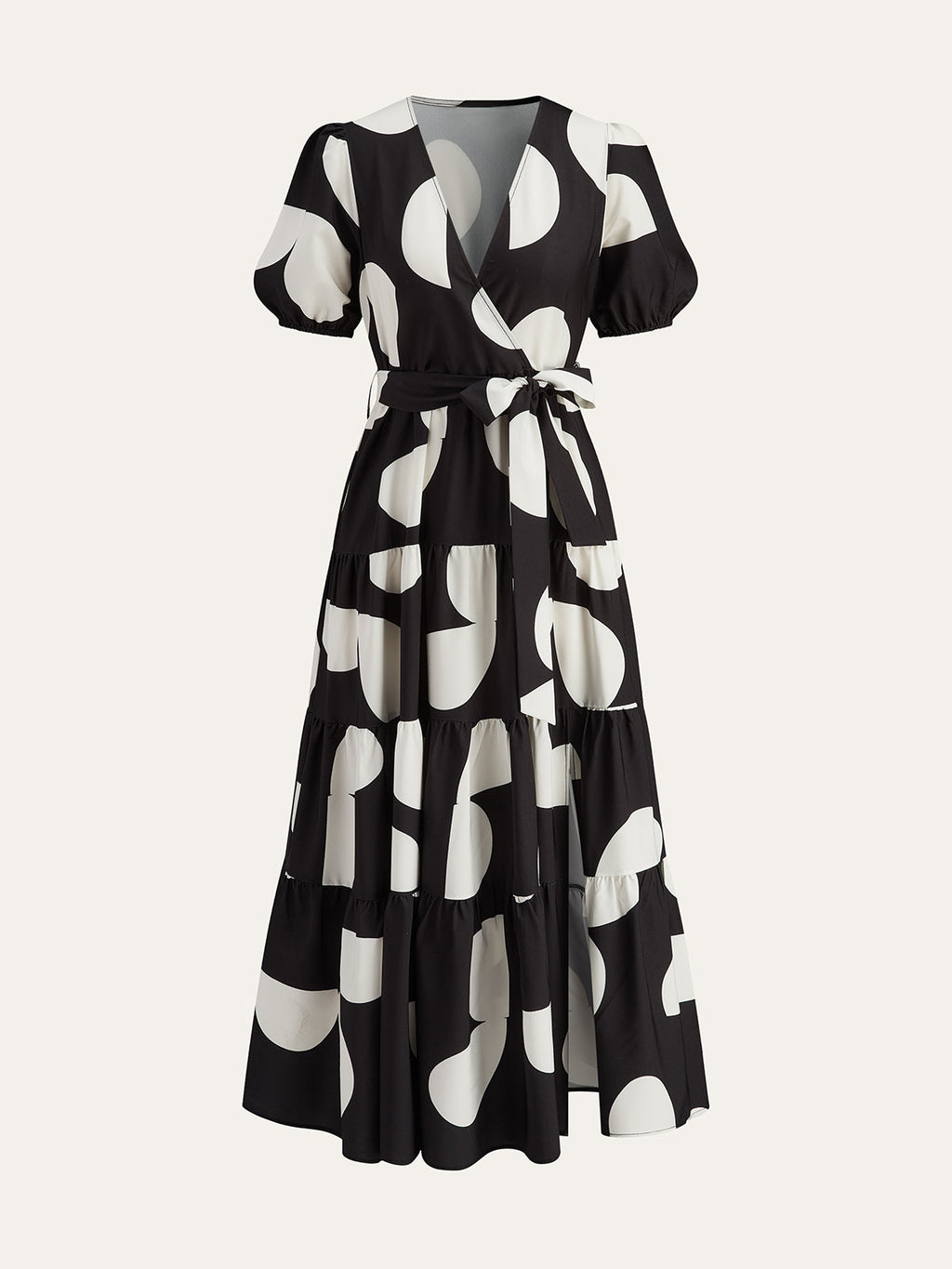 Çiçek Desenli Kemerli Elbise