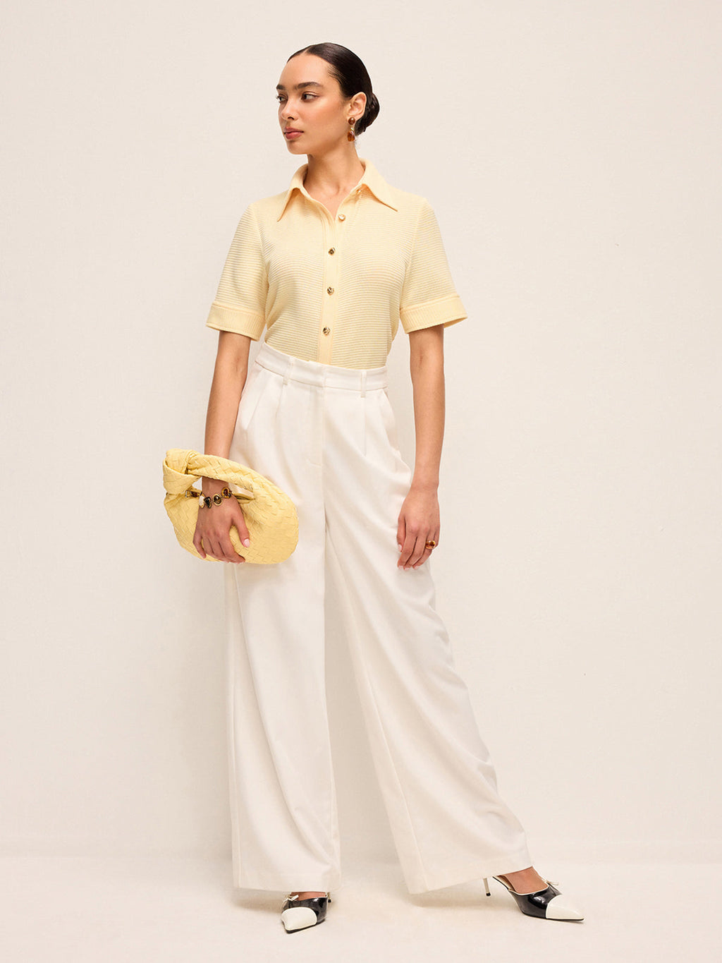 Kısa Kollu Örme Polo Gömlek