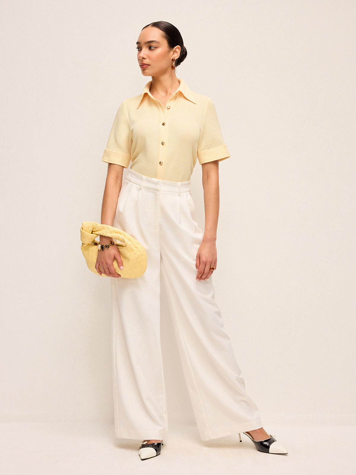 Kısa Kollu Örme Polo Gömlek