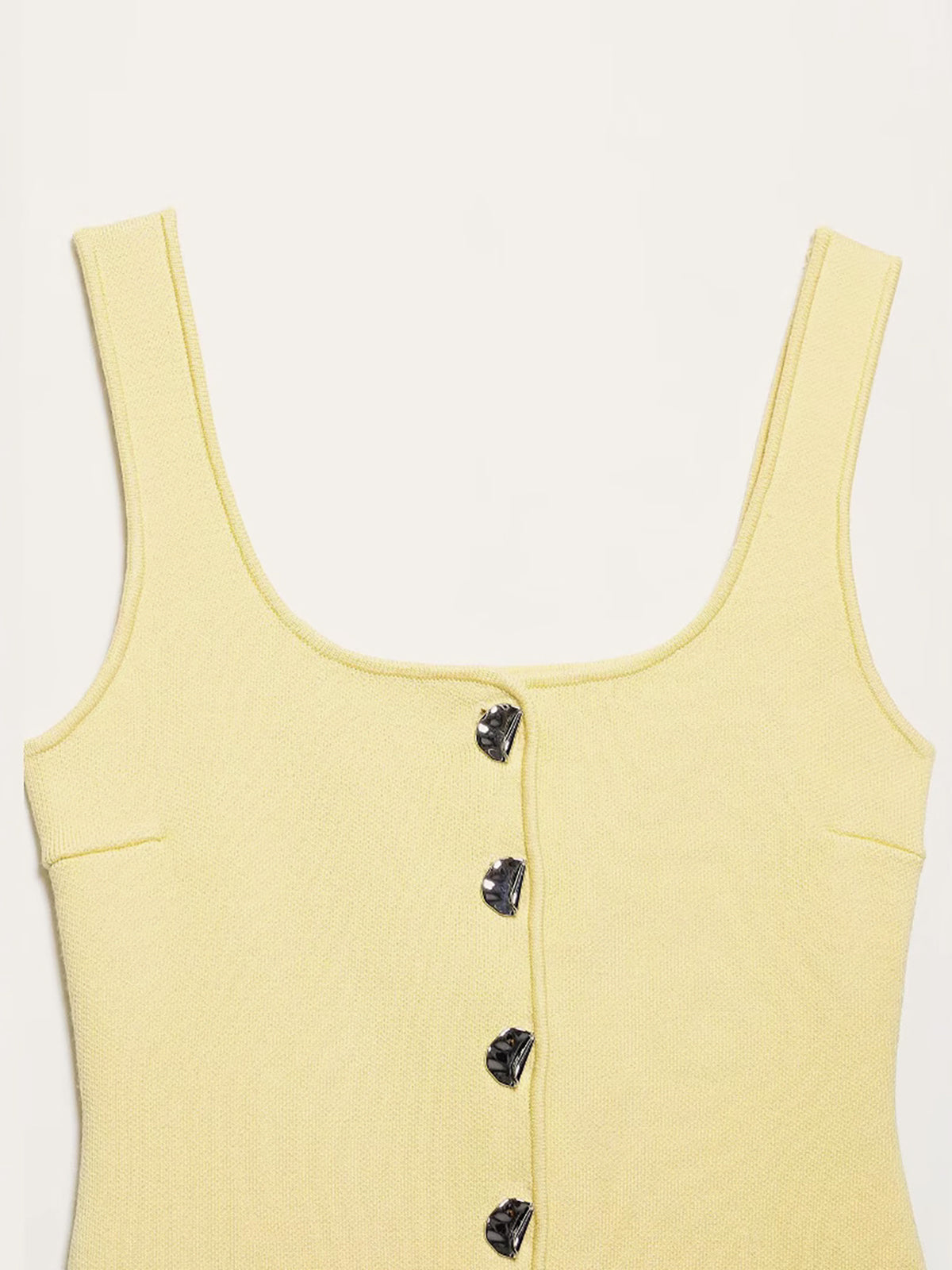 Kavisli Etek Ucu Yivli Örgü Yelek