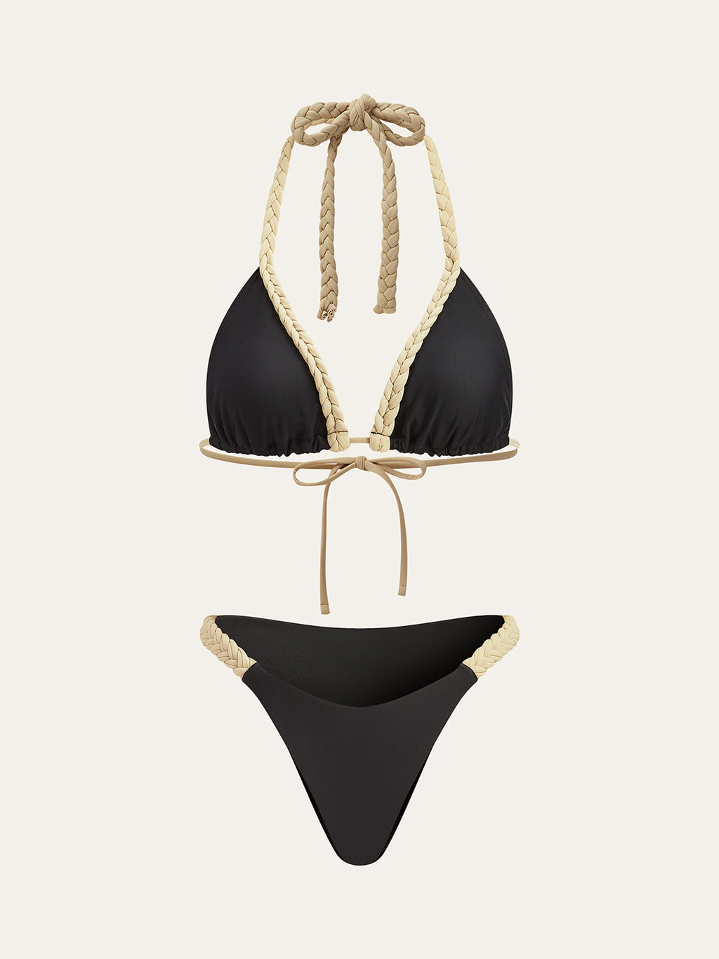 Örgülü Askılı Bikini Takımı