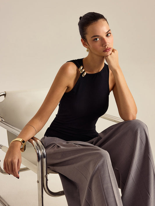 Metal Dekor Kolsuz Üst