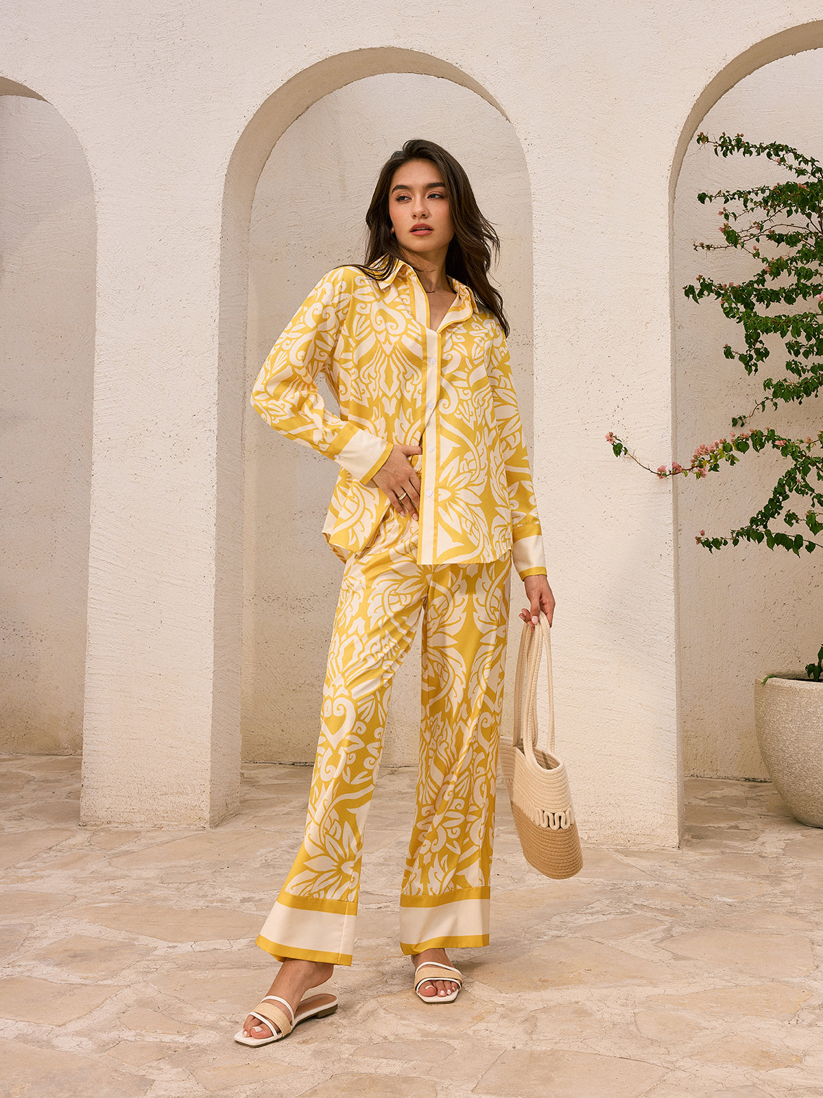 Büyük Beden Desenli Gömlek