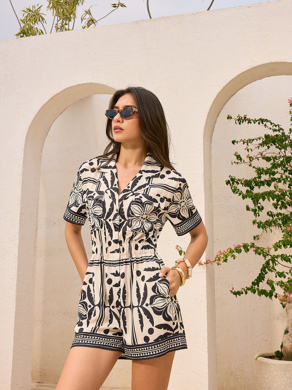 Cepli Baskılı Tulum