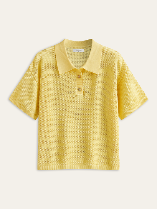 Örgü Polo Tarzı Üst