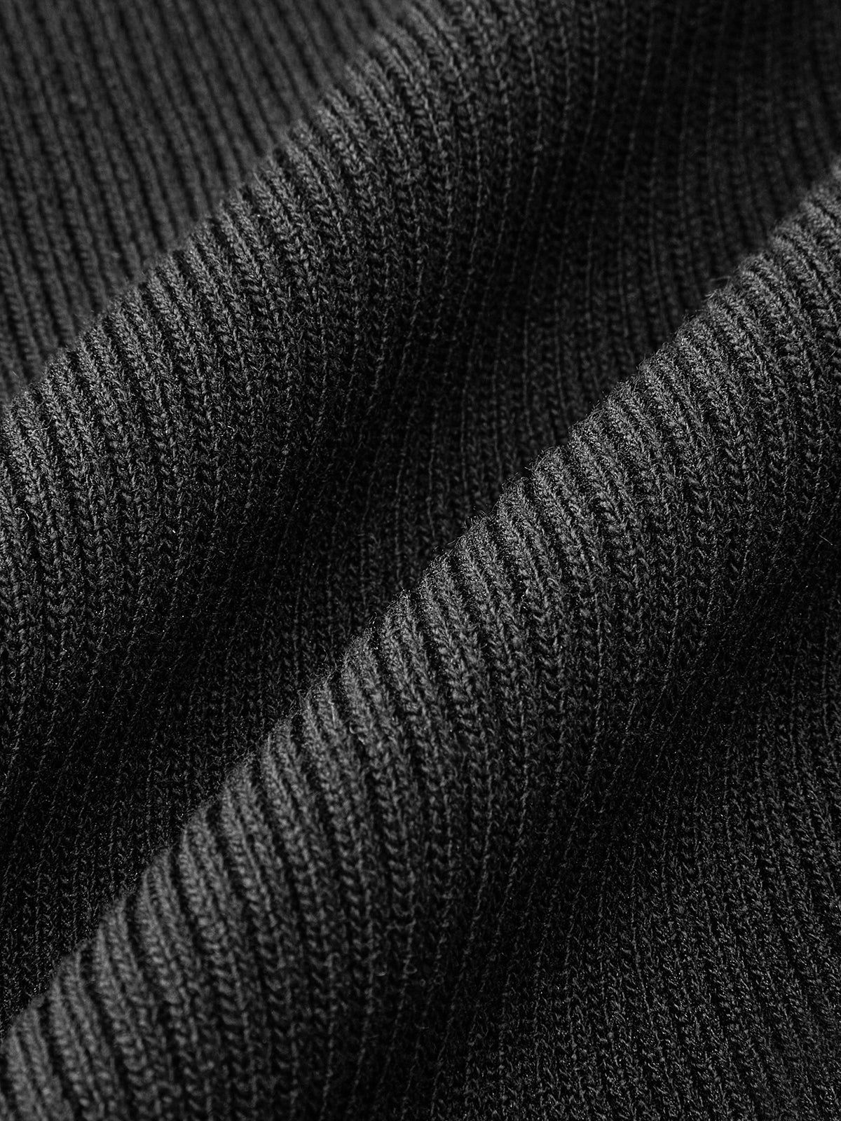 Kaburga Örgü Düğmeli Midi Elbise