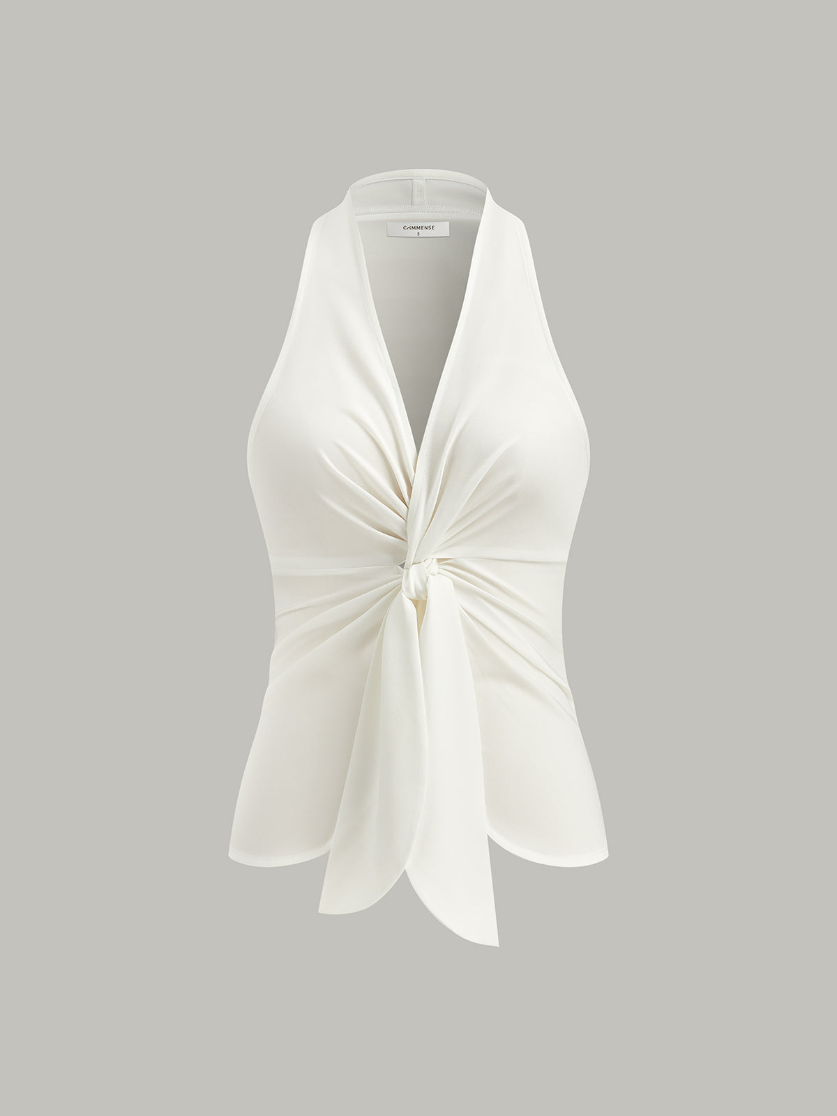 Halter Yaka Düğümlü Ön Üst