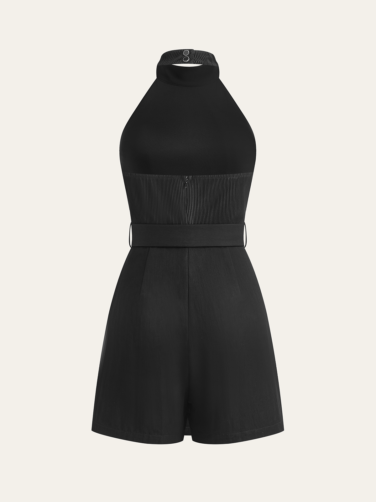 Halter yaka mini elbise