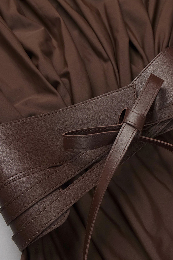 Renata Dalma Uzun Kollu Maxi Elbise