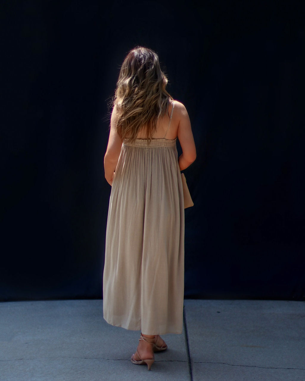 Gracia Günlük Kolsuz Cepli Midi Elbise