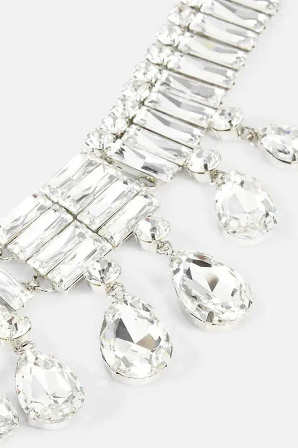 Çok Katlı Geometrik Kristal Kolye