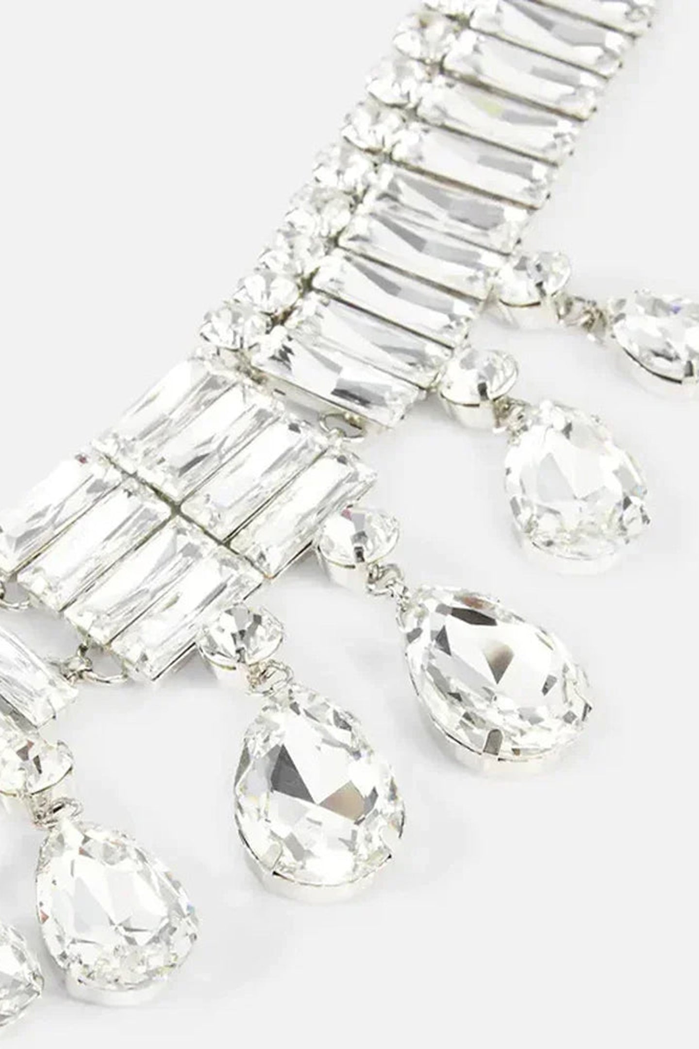 Çok Katlı Geometrik Kristal Kolye