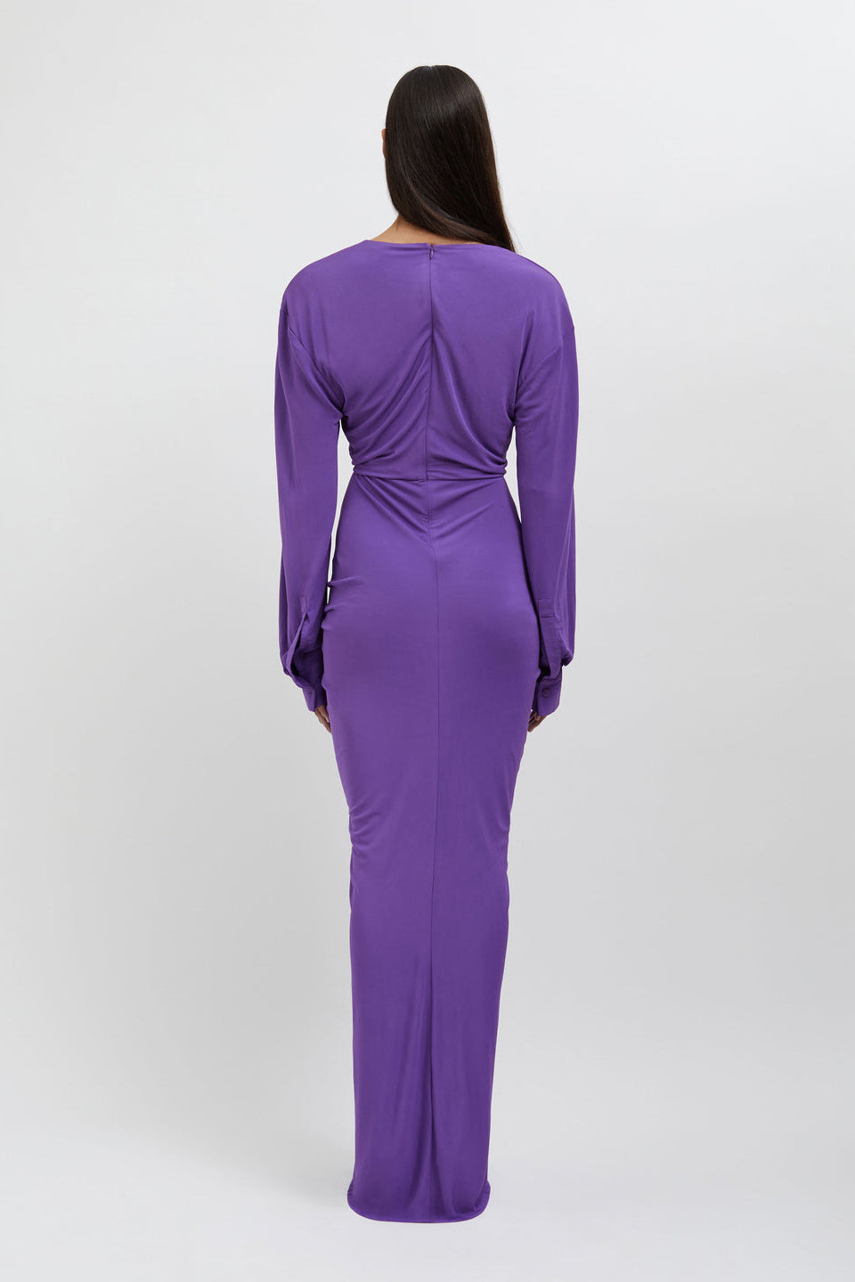 Donna Cut Out Drape Maxi Elbise