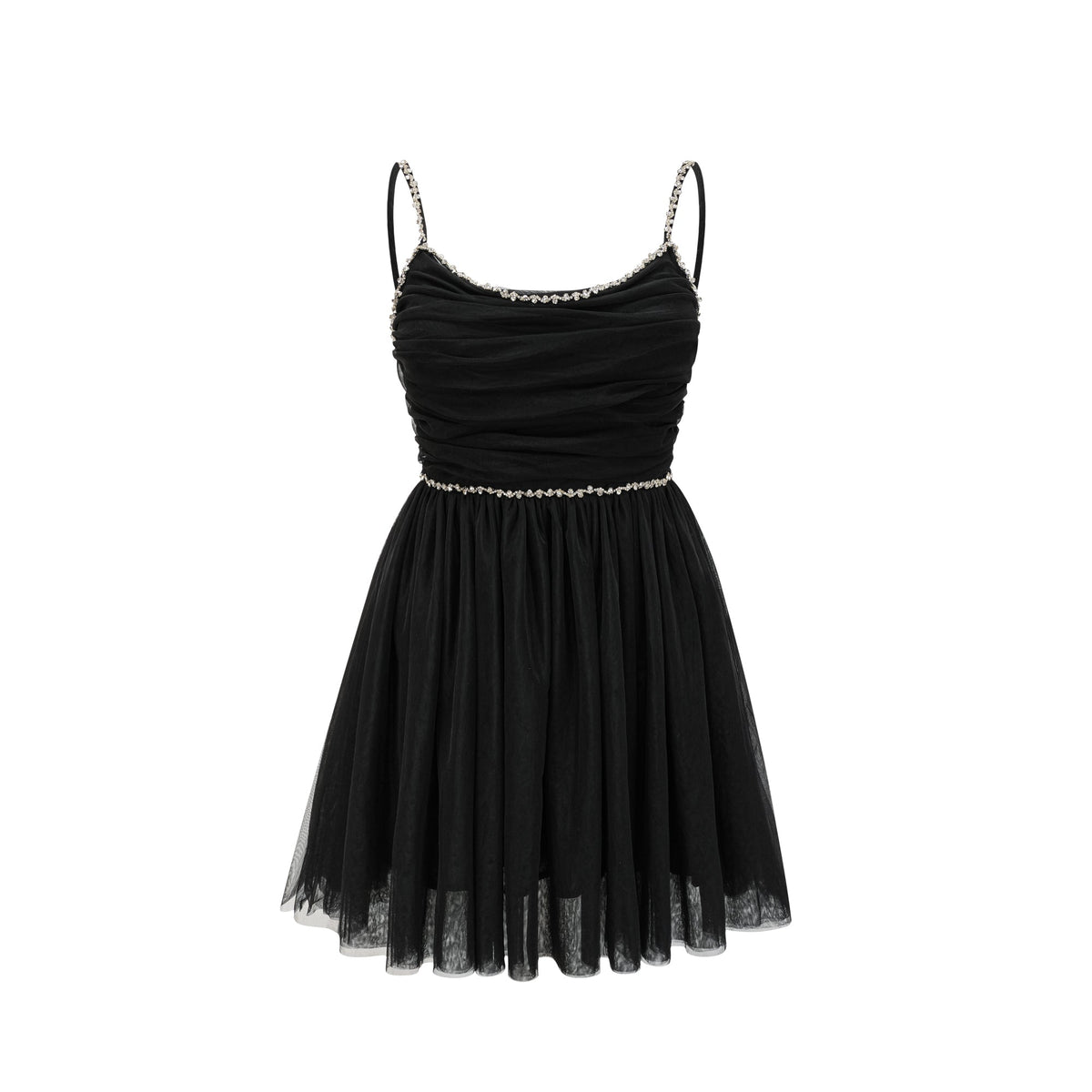 Catriona tül mini elbise
