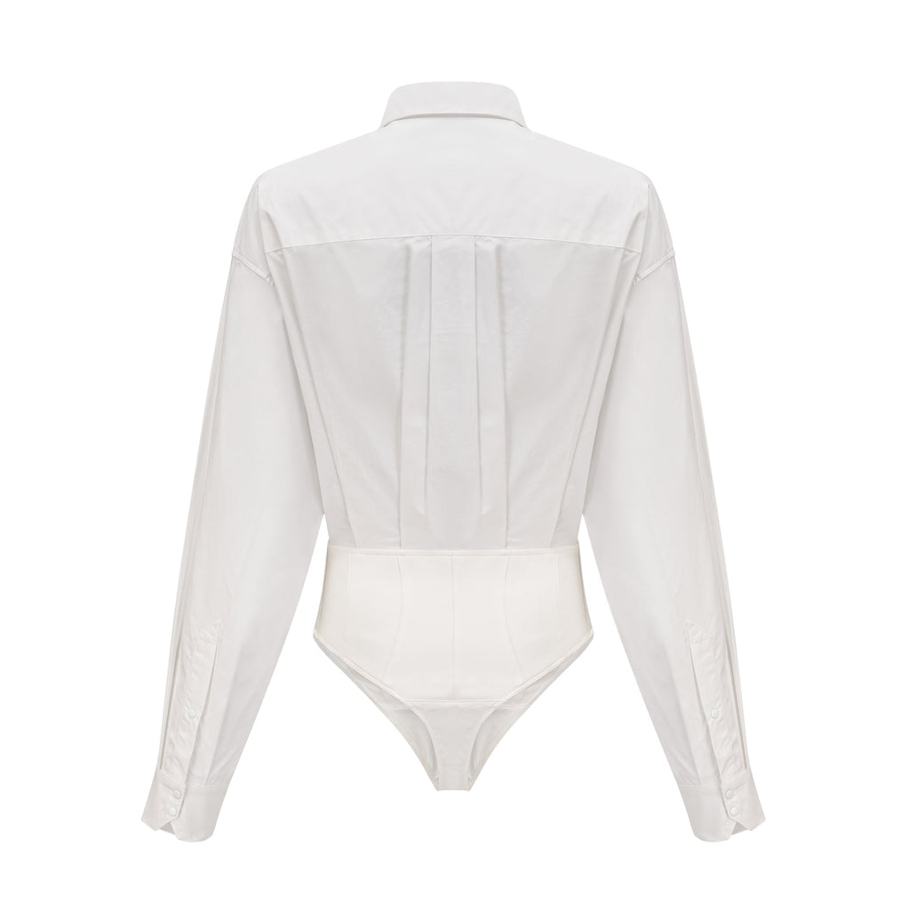Joan poplin mini elbise